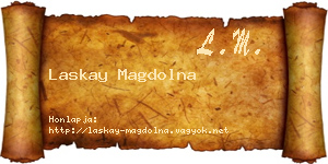Laskay Magdolna névjegykártya